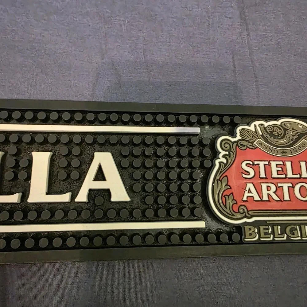 Stella Artois Belgium Bar Spill Rail Mat 24